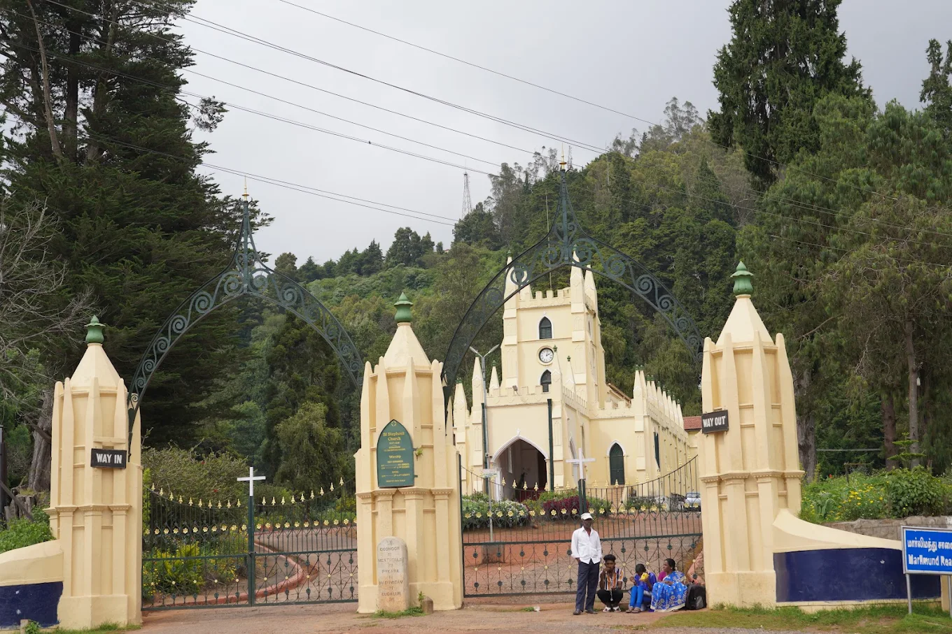 C.S.I St. Stephen's Church in Ooty with colonial architecture and gardens