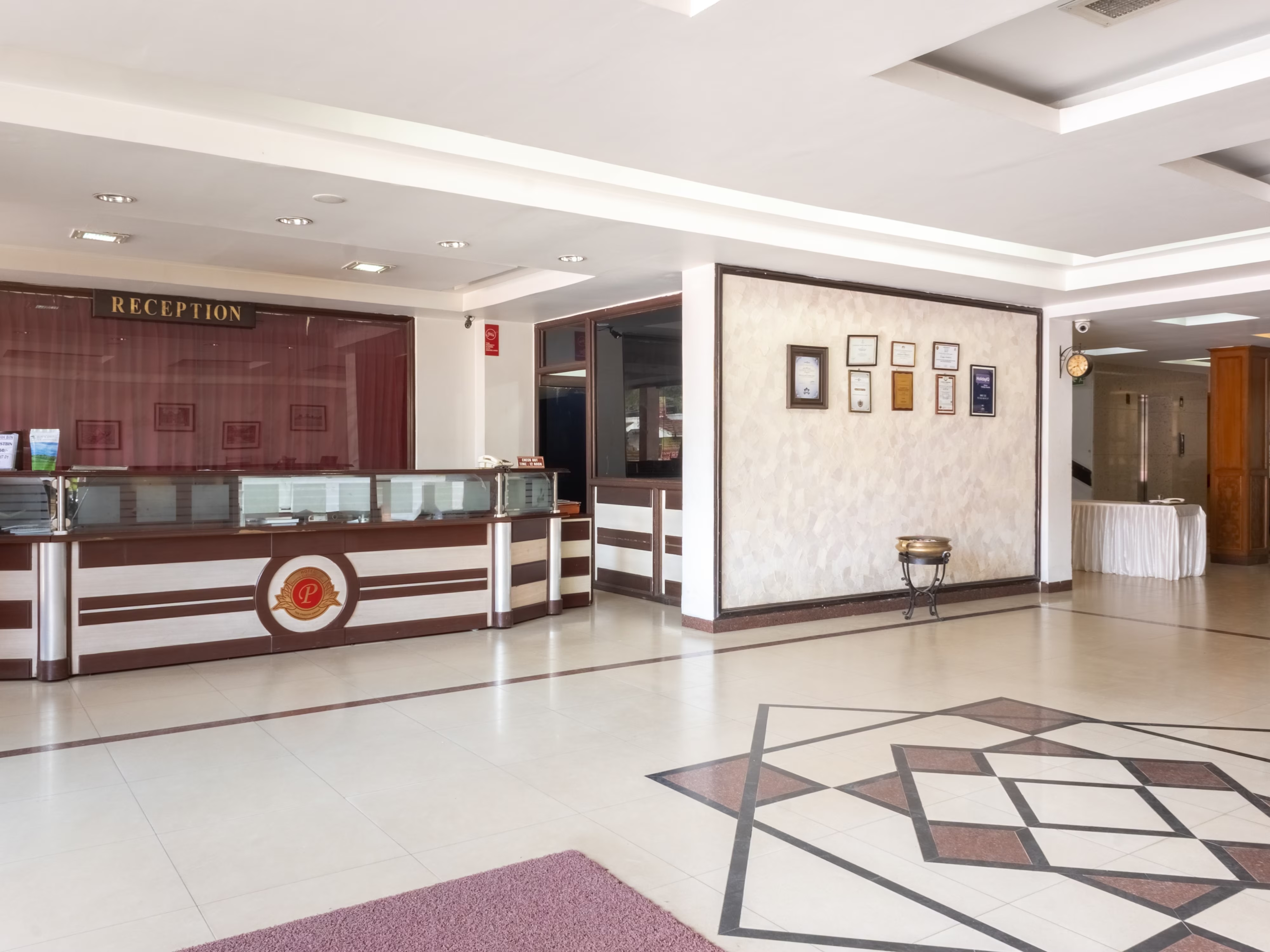 Reception counter at Preethi Classic Towers Ooty
