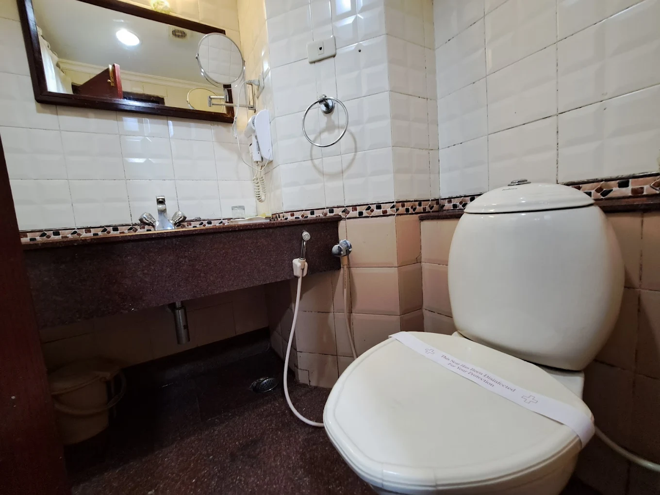 Bathroom fittings at Preethi Classic Towers, Ooty