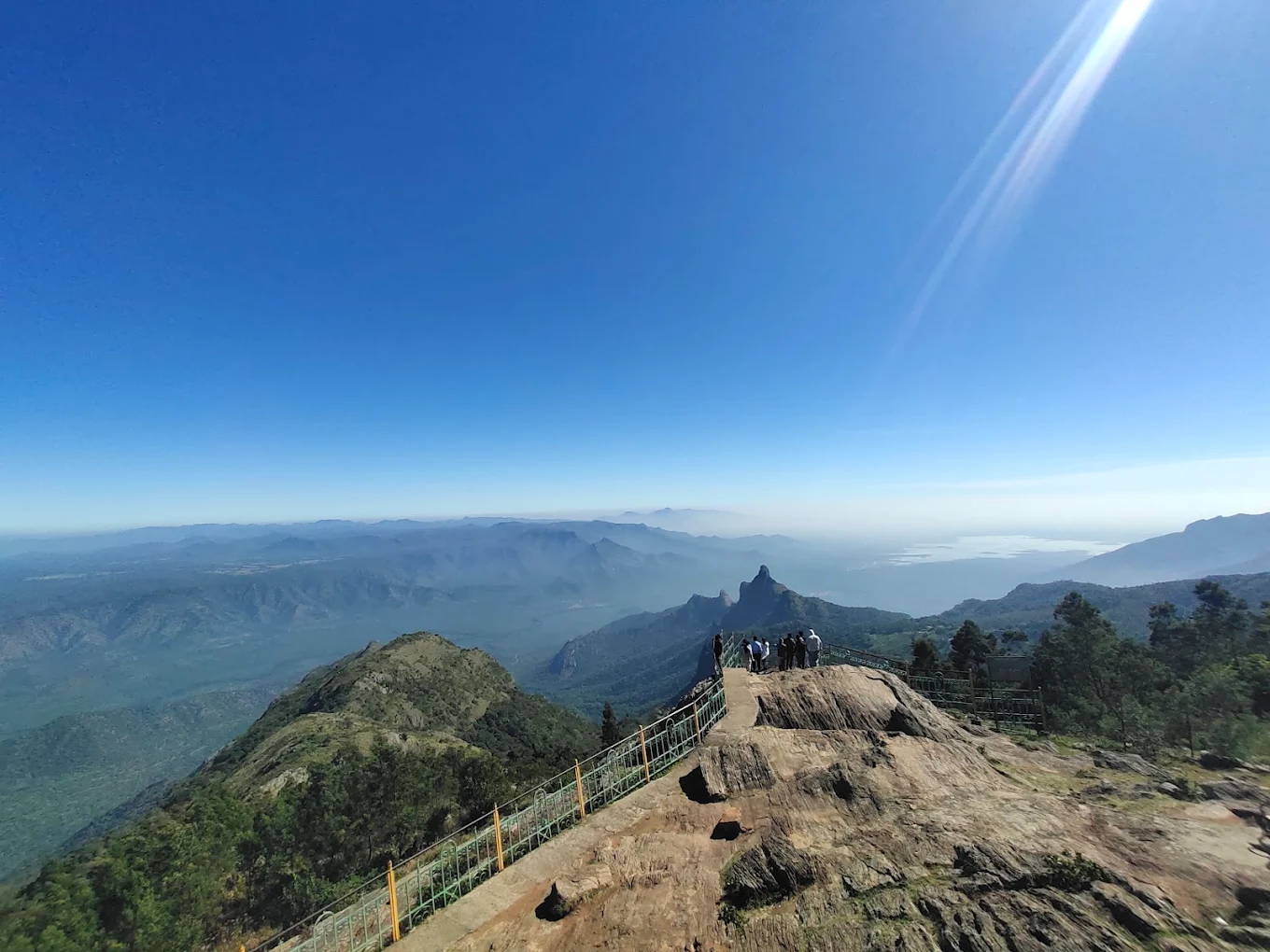 Kodanad View Point — deep valley view towards Bhavanisagar side with tea estates