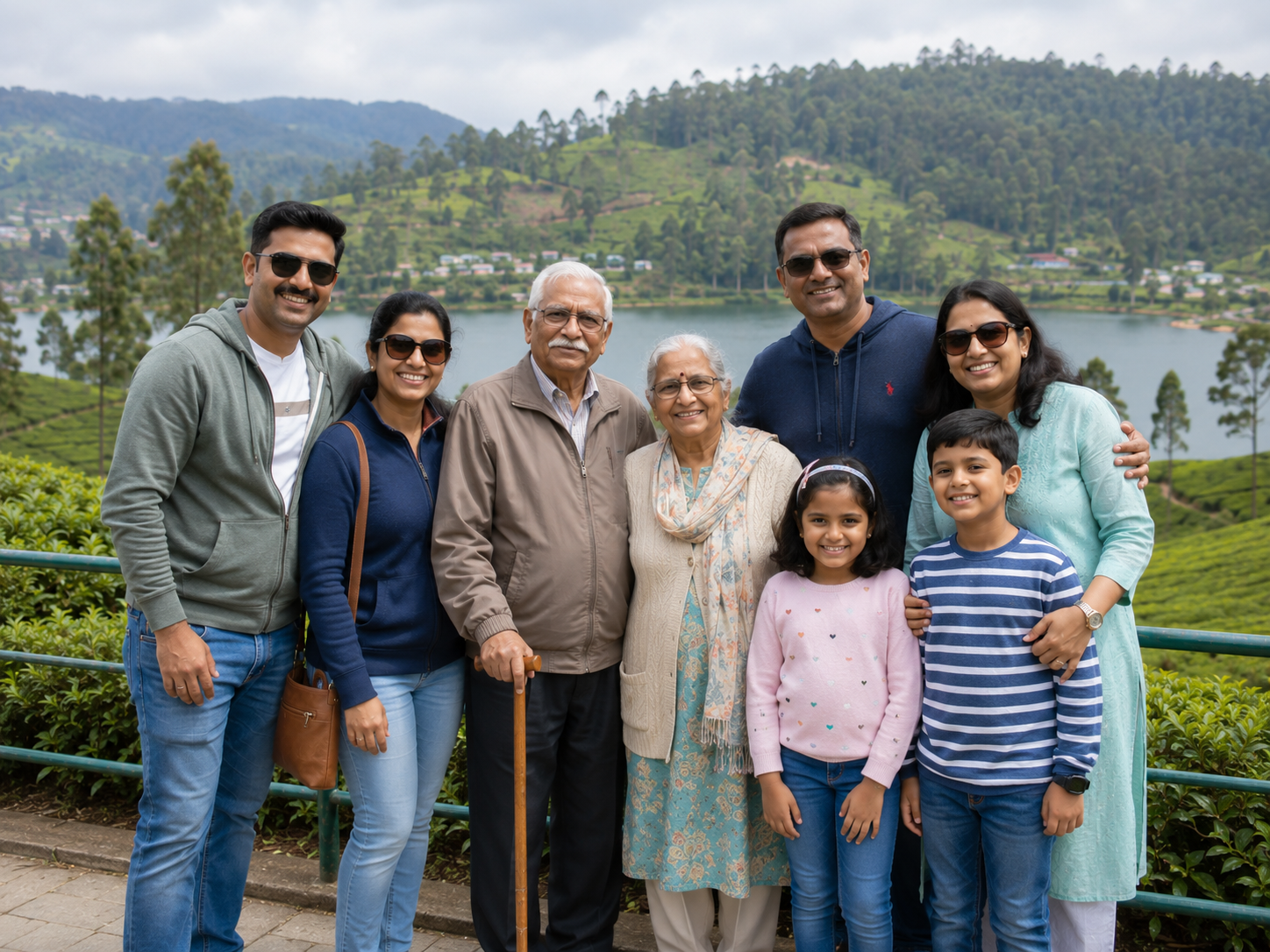 Senior citizens enjoying a relaxed Ooty family tour