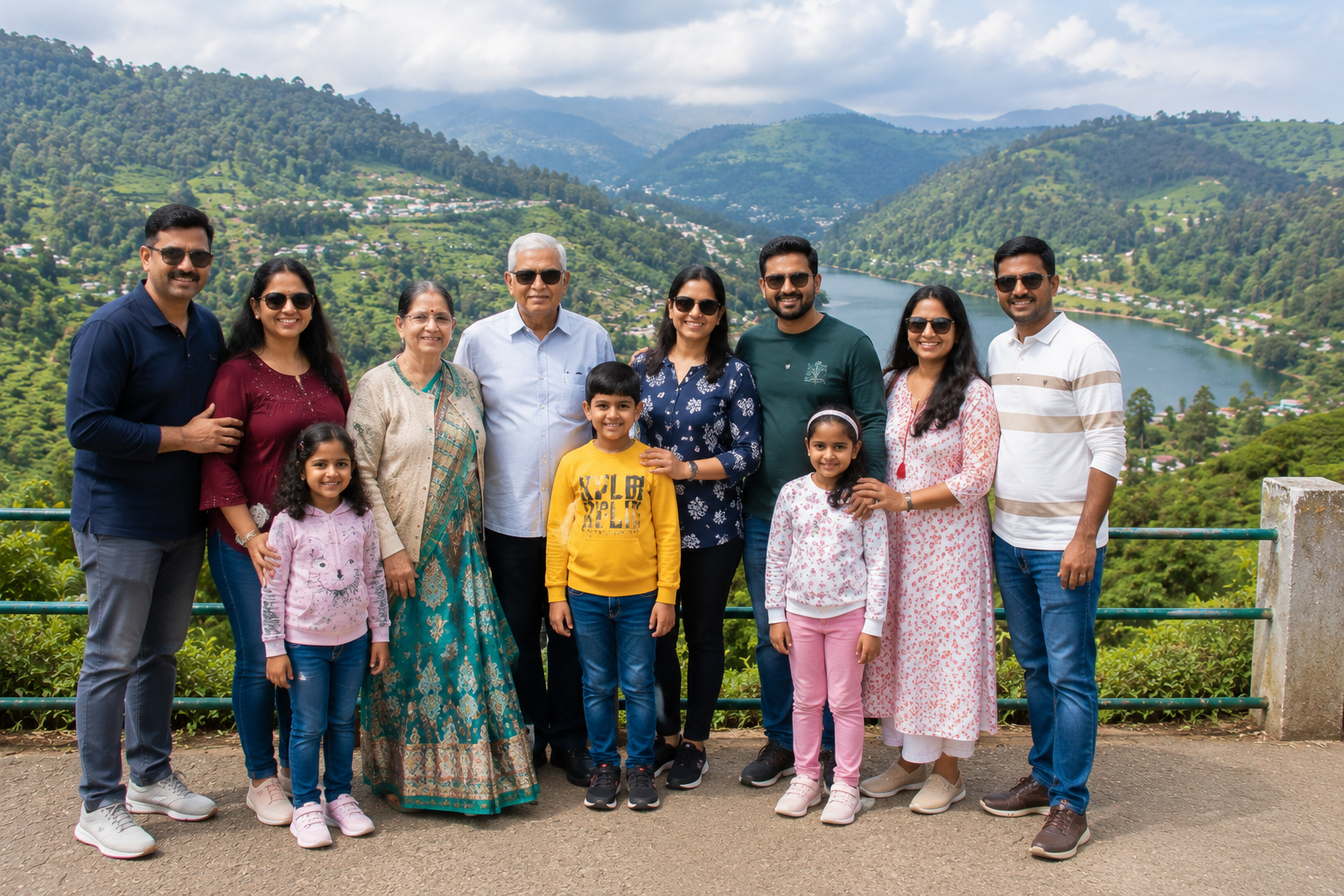 Joint family on an Ooty holiday