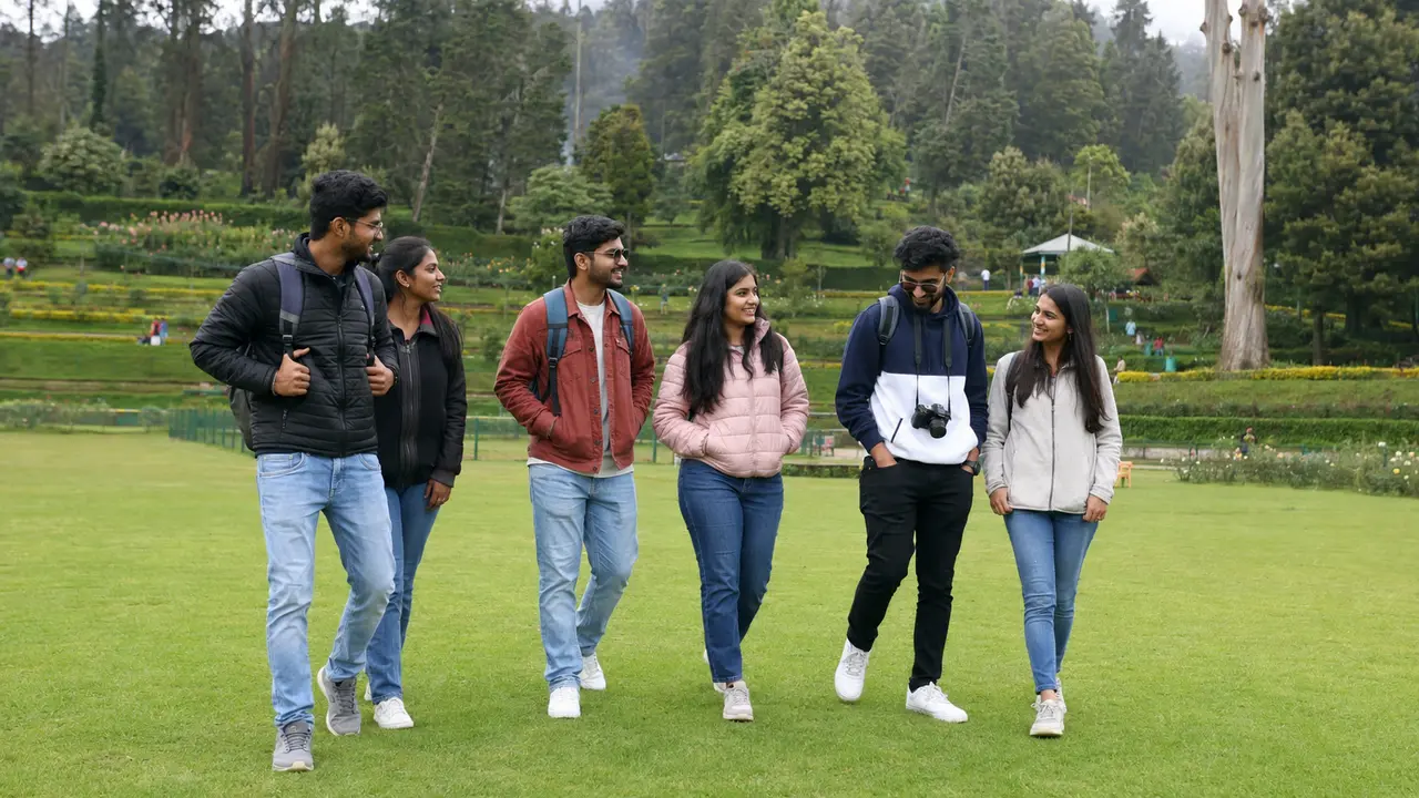 Botanical Garden sightseeing for a short Ooty friends trip