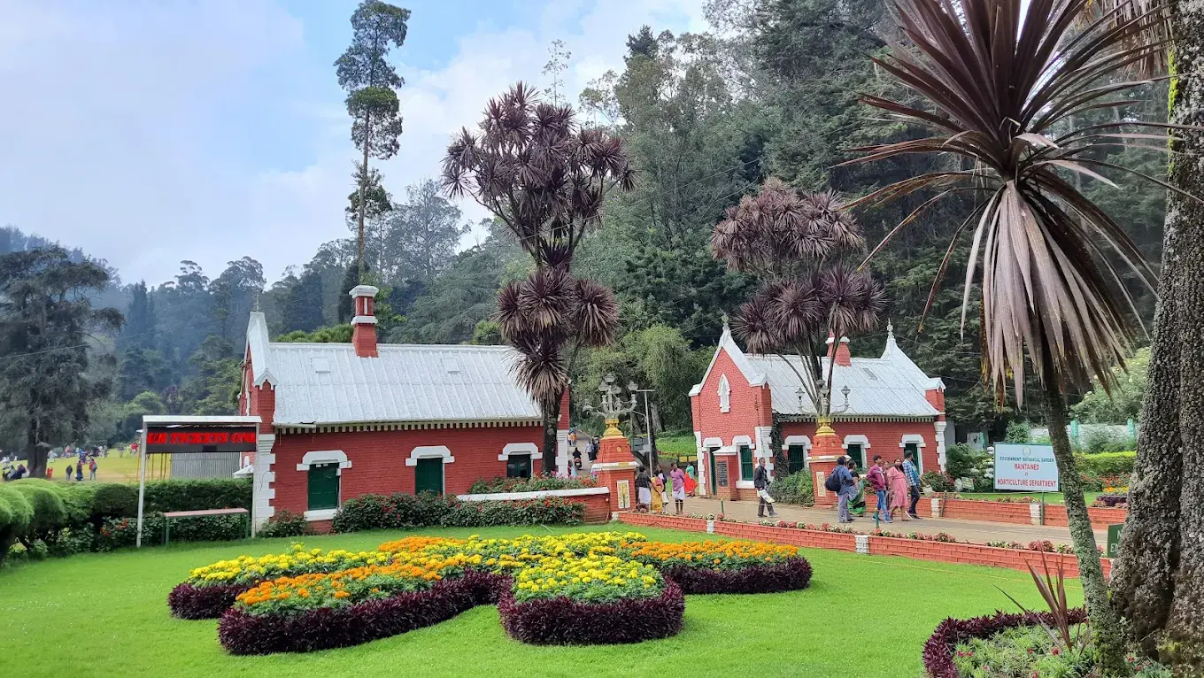 Government Botanical Garden, Ooty Government Botanical Garden in Ooty — terraced lawns, fern house and glasshouse
