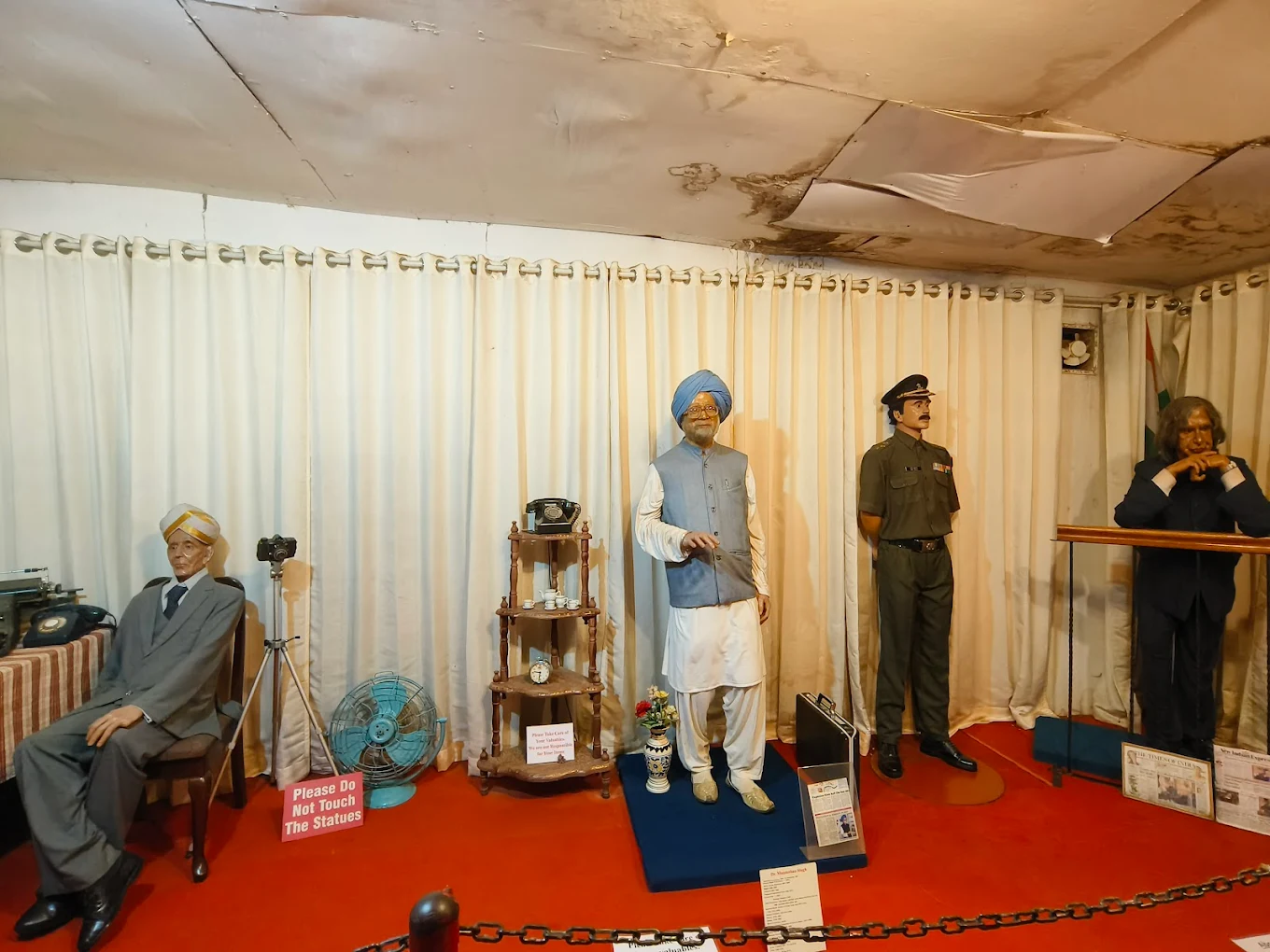 Wax Museum in Ooty with wax statues of Indian leaders and village life